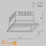 Встраиваемый светильник Maytoni Okno DL056-12W3-4-6K-B - Фото 5