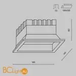 Встраиваемый светильник Maytoni Okno DL056-18W3-4-6K-W - Фото 5