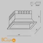 Встраиваемый светильник Maytoni Okno DL056-24W3-4-6K-B - Фото 5