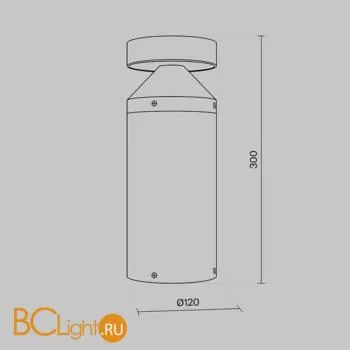 Садово-парковый фонарь Maytoni Olten O591FL-L12GF3K - Фото 6