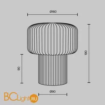 Настольная лампа Maytoni Omaggio MOD404TL-01BG - Фото 6