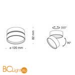 Потолочный светильник Maytoni Onda 4000K 1x18Вт 120° C024CL-L18W4K - Схема