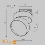 Трековый светильник Maytoni ONDA new TR007-1-18W3K-B-1 - Фото 9