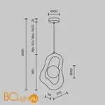 Подвесной светильник Maytoni Opus MOD380PL-01W - Фото 12