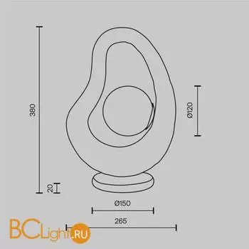 Настольная лампа Maytoni Opus MOD380TL-01W - Фото 10
