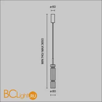 Подвесной светильник Maytoni Ordo MOD272PL-L12B3K1 - Фото 5