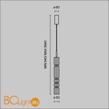 Подвесной светильник Maytoni Ordo MOD272PL-L12B3K - Фото 5