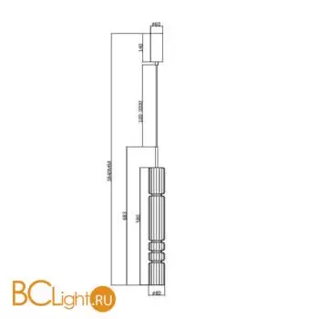 Подвесной светильник Maytoni Ordo MOD272PL-L12CH3K - Фото 6