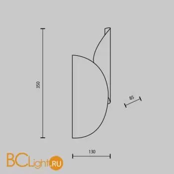 Настенный светильник Maytoni Organic new MOD225WL-02B2 - Фото 6