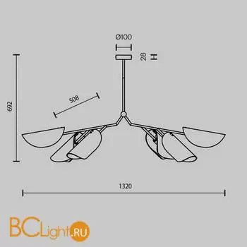 Люстра Maytoni Organic new MOD225PL-06B - Фото 6
