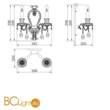 Бра Maytoni Palace DIA890-WL-02-G - Фото 3
