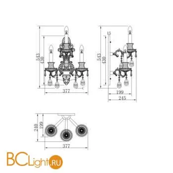 Бра Maytoni Palace DIA890-WL-03-G - Фото 1