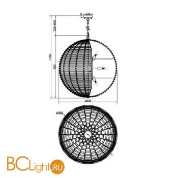 Подвесной светильник Maytoni MOD092PL-12CH - Фото 1