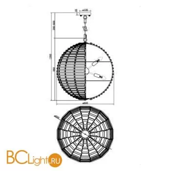 Подвесной светильник Maytoni Palla MOD092PL-08CH - Фото 1