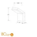 Уличный настенный светильник Maytoni Paso O595WL-L12B3K - Фото 0