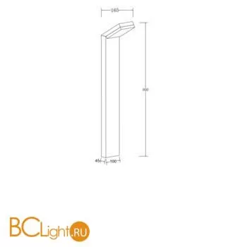 Садово-парковый фонарь Maytoni Paso O595FL-L12B3K - Фото 1