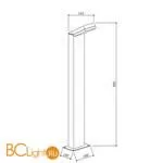 Садово-парковый фонарь Maytoni Paso O595FL-L12B3K - Фото 0