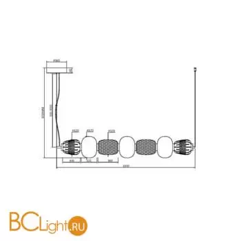 Подвесной светильник Maytoni Pattern MOD267PL-L42G3K - Фото 5