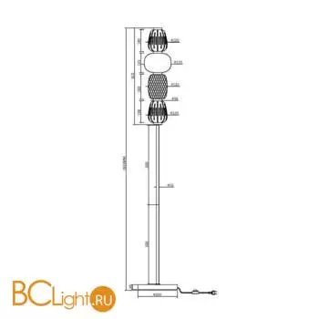Торшер Maytoni Pattern MOD267FL-L32CH3K - Фото 4