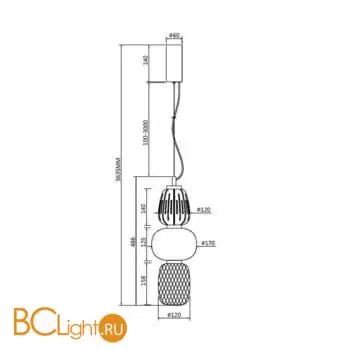 Подвесной светильник Maytoni Pattern MOD267PL-L28G3K - Фото 5