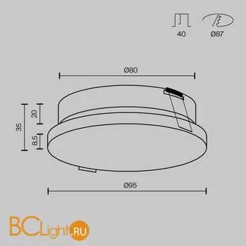 Встраиваемый светильник Maytoni Pauline DL067-GX53-W - Фото 6