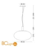 Подвесной светильник Maytoni Perlas P062PL-01GR - Схема