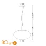 Подвесной светильник Maytoni Perlas P062PL-01W - Схема