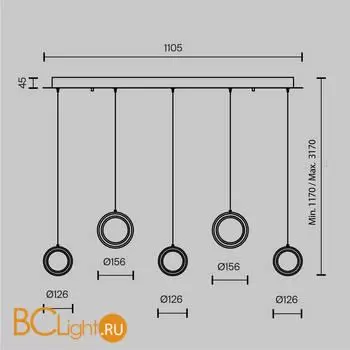 Подвесной светильник Maytoni Pharao new MOD361PL-L33BS3K - Фото 4