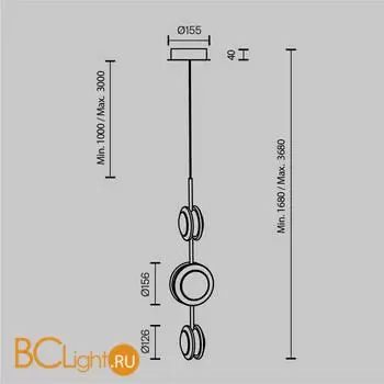 Подвесной светильник Maytoni Pharao new MOD361PL-L22BS3K - Фото 4