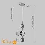 Подвесной светильник Maytoni Pharao new MOD361PL-L22BS3K - Фото 4