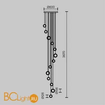 Подвесной светильник Maytoni Pharao new MOD361PL-L58BS3K - Фото 4