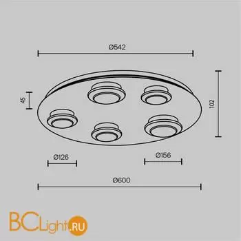 Потолочный светильник Maytoni Pharao new MOD361CL-L58BS3K - Фото 3