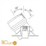 Встраиваемый светильник Maytoni Phill 4000K 1x9Вт 36° DL014-6-L9W - Фото 2