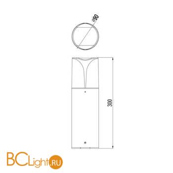 Садово-парковый фонарь Maytoni Piccadilly O017FL-01B - Схема