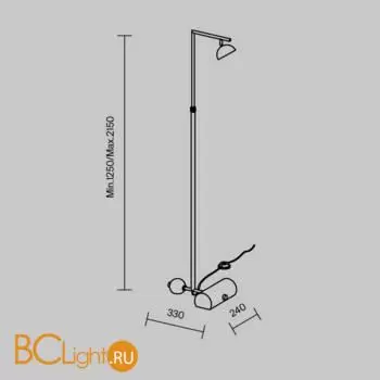 Торшер Maytoni Pikant MOD372FL-L10B3K - Фото 15