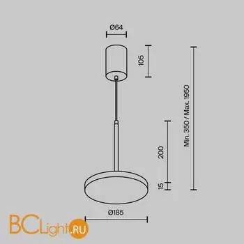 Подвесной светильник Maytoni Plato new P076PL-L12W3K-W - Фото 7