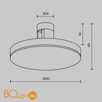 Трековый светильник Maytoni Plato new TR152-1-7W3K-B - Фото 9