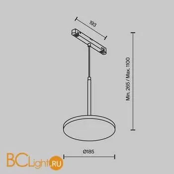 Трековый светильник Maytoni Plato new TR123-2-15W3K-B - Фото 6