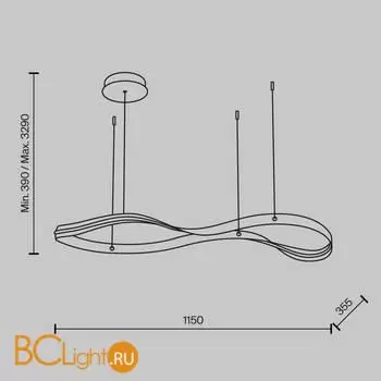 Подвесной светильник Maytoni Plons MOD283PL-L34BS3K - Фото 4