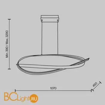 Подвесной светильник Maytoni Plons MOD283PL-L40BS3K - Фото 4