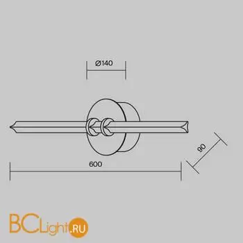 Настенный светильник Maytoni Plume new MOD340WL-L10BS3K - Фото 7