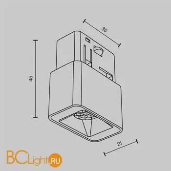 Трековый светильник Maytoni Points S TR100-2-2W3K-S-W - Фото 6