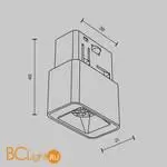 Трековый светильник Maytoni Points S TR100-2-2W3K-S-W - Фото 6