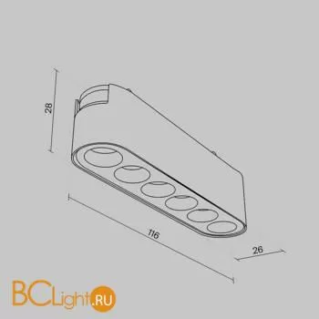 Трековый светильник Maytoni Points TR082-1-6W4K-M-B - Фото 6