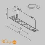 Встраиваемый светильник Maytoni Points DL065-12W3-6K-TRS-B - Фото 6