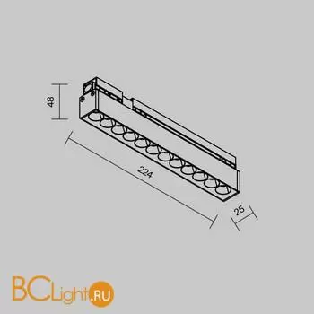 Уличный трековый светильник Maytoni Points O-TR02-2-S-12WB3K - Фото 9