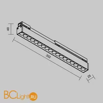 Уличный трековый светильник Maytoni Points O-TR02-2-S-18WB4K - Фото 8