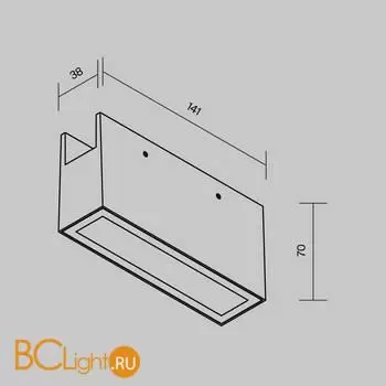 Уличный трековый светильник Points Elasity IP 3000K 10 Вт 40° белый O-TR01-2-S-10WW3K - Фото 5