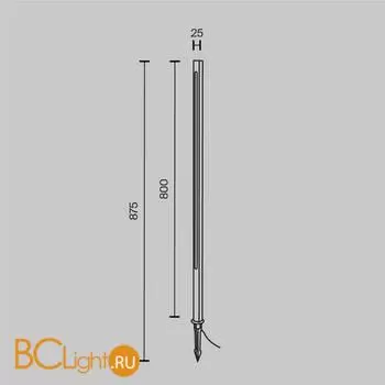 Садово-парковый фонарь Maytoni Pole O440FL-L12GF3K - Фото 5