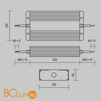 Блок питания (трансформатор) Maytoni Power Supply Magnetic PSL008-400W-48V-IP67 - Фото 4